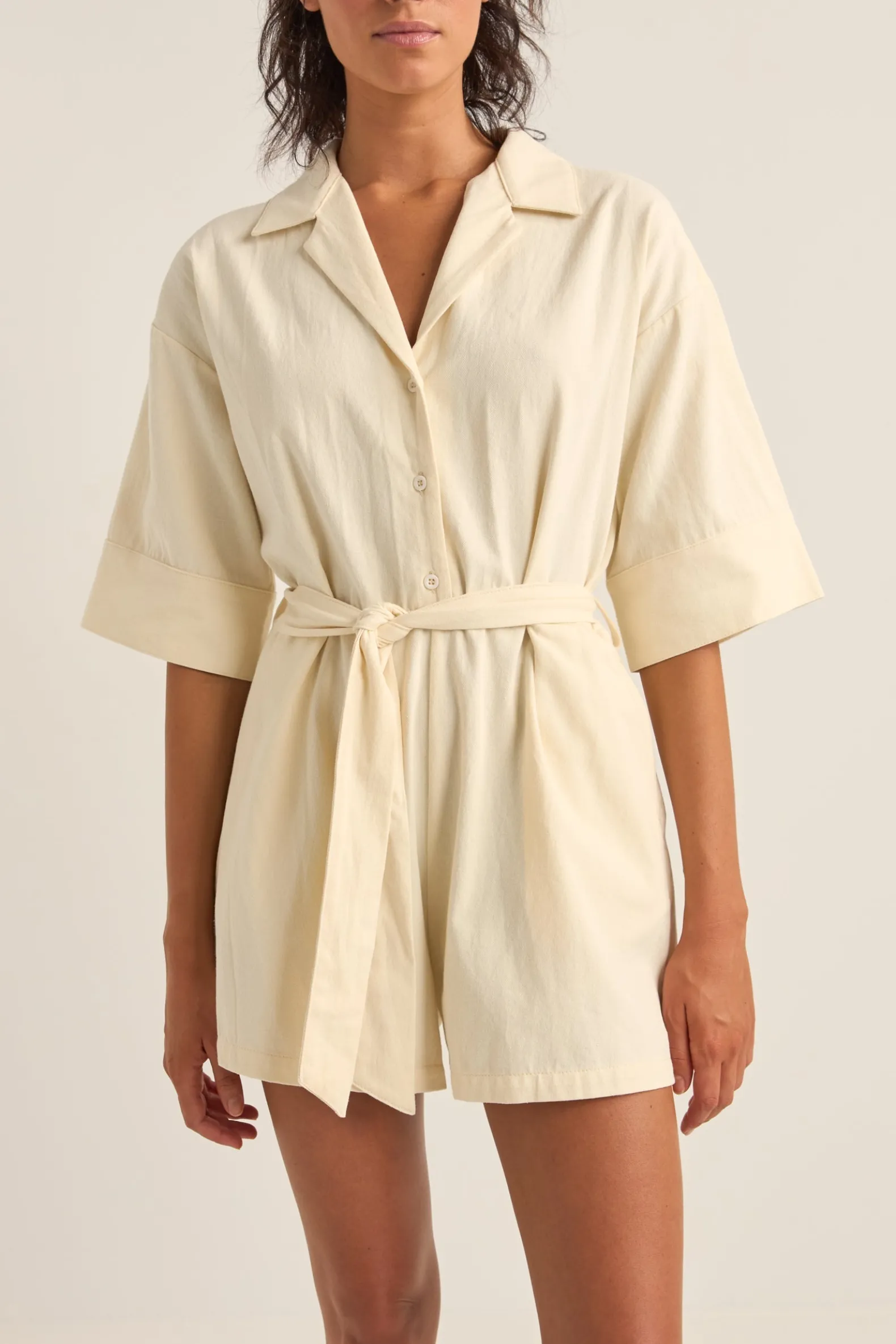 Boiler Playsuit Cream
