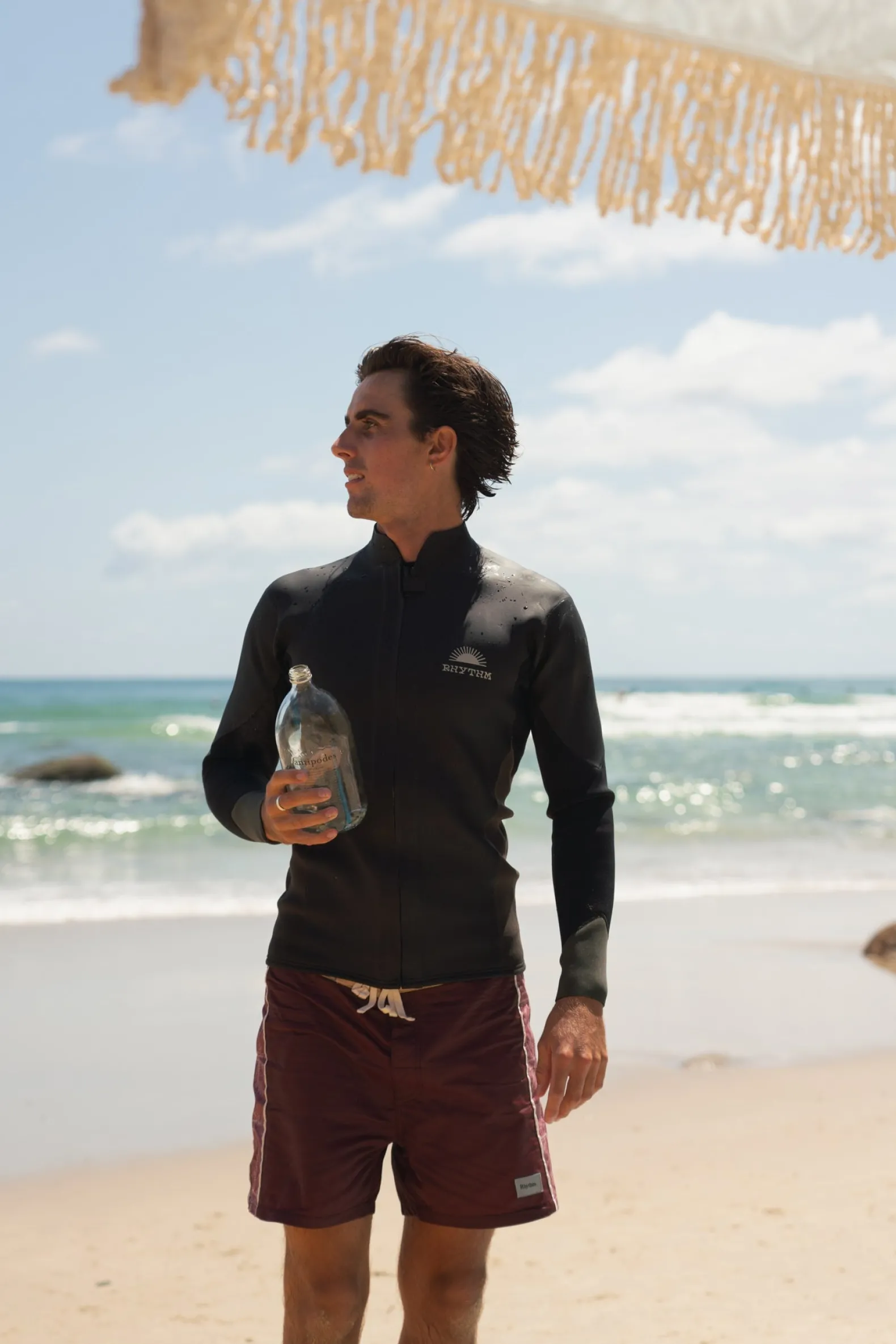 Heritage Front Zipper Jacket Black