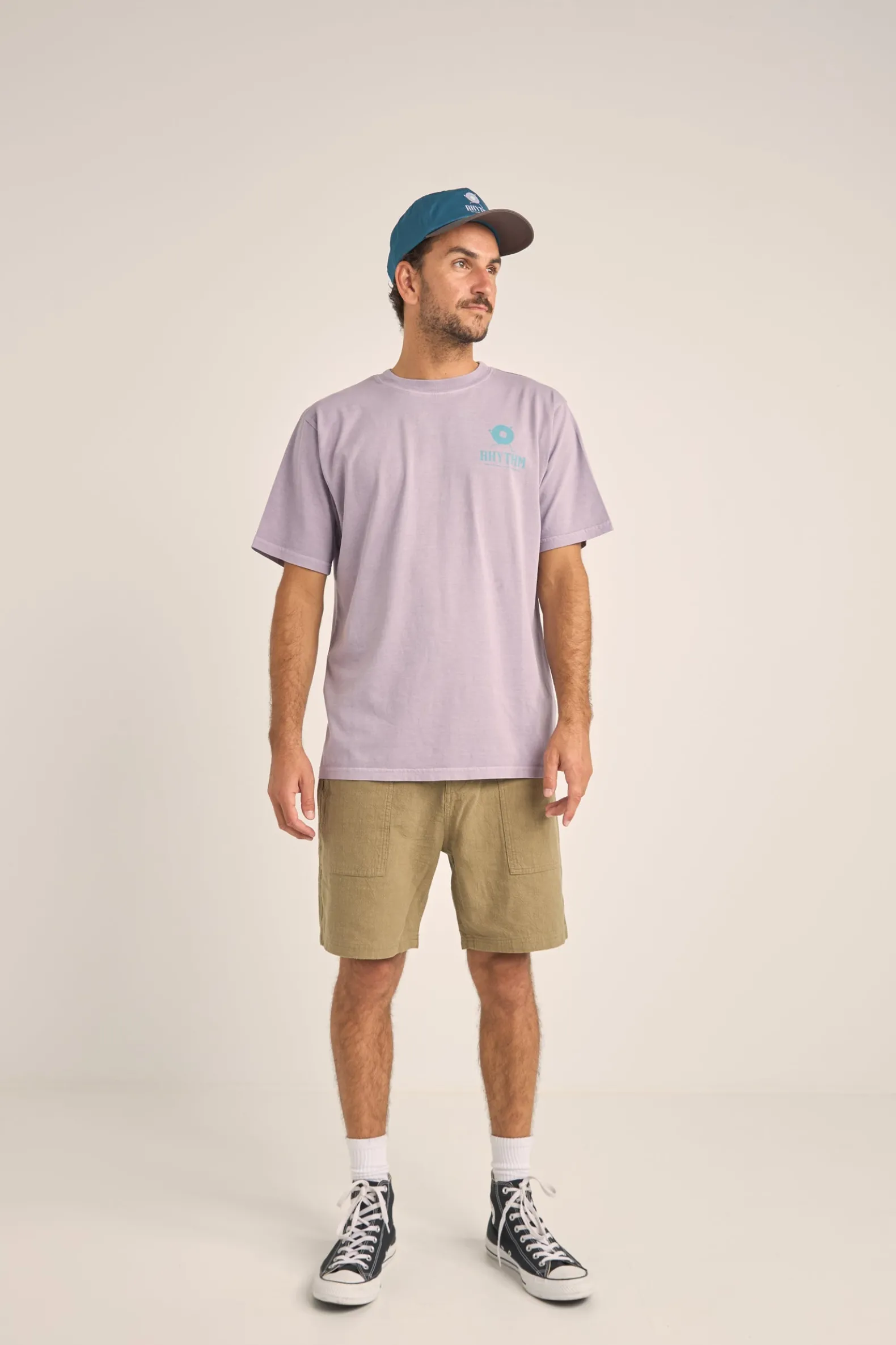 Record Vintage Ss T-Shirt Plum